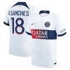 Nogometni Dres Paris Saint-Germain R.Sanches 18 Gostujući 2023-24 Nogometni Dres Paris Saint-Germain R.Sanches 18 Gostujući 2023-24